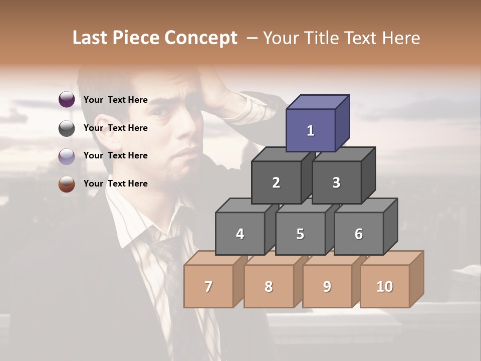 Tall Worker Top PowerPoint Template