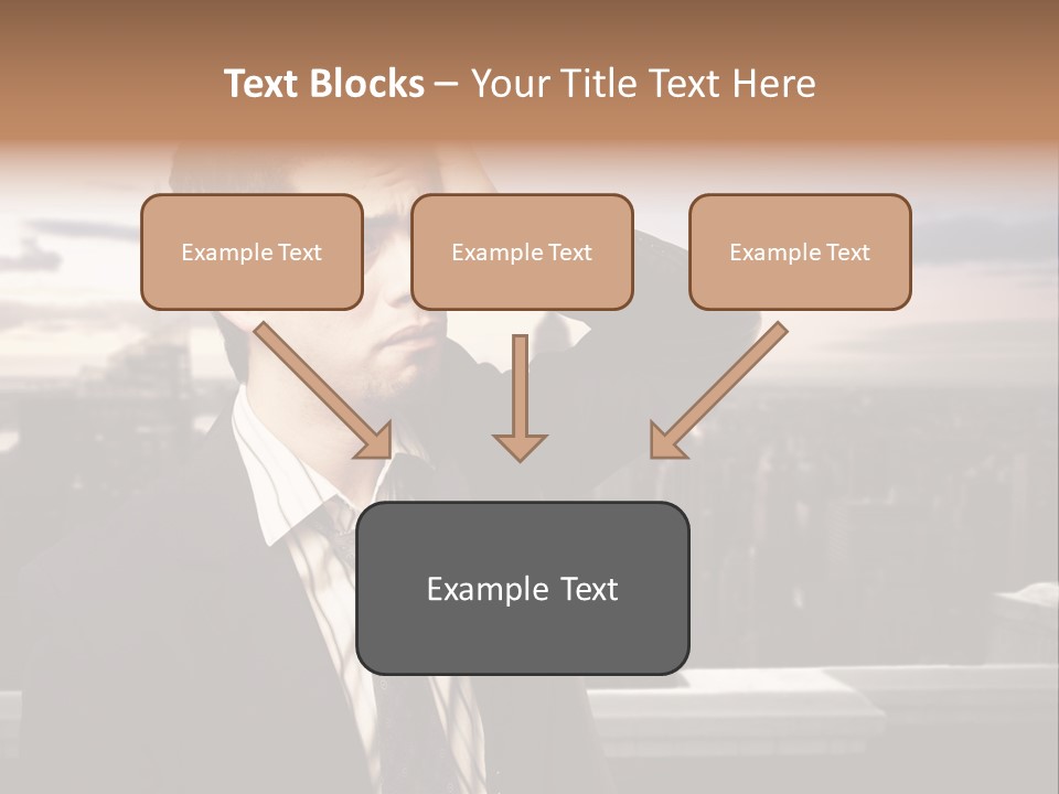 Tall Worker Top PowerPoint Template