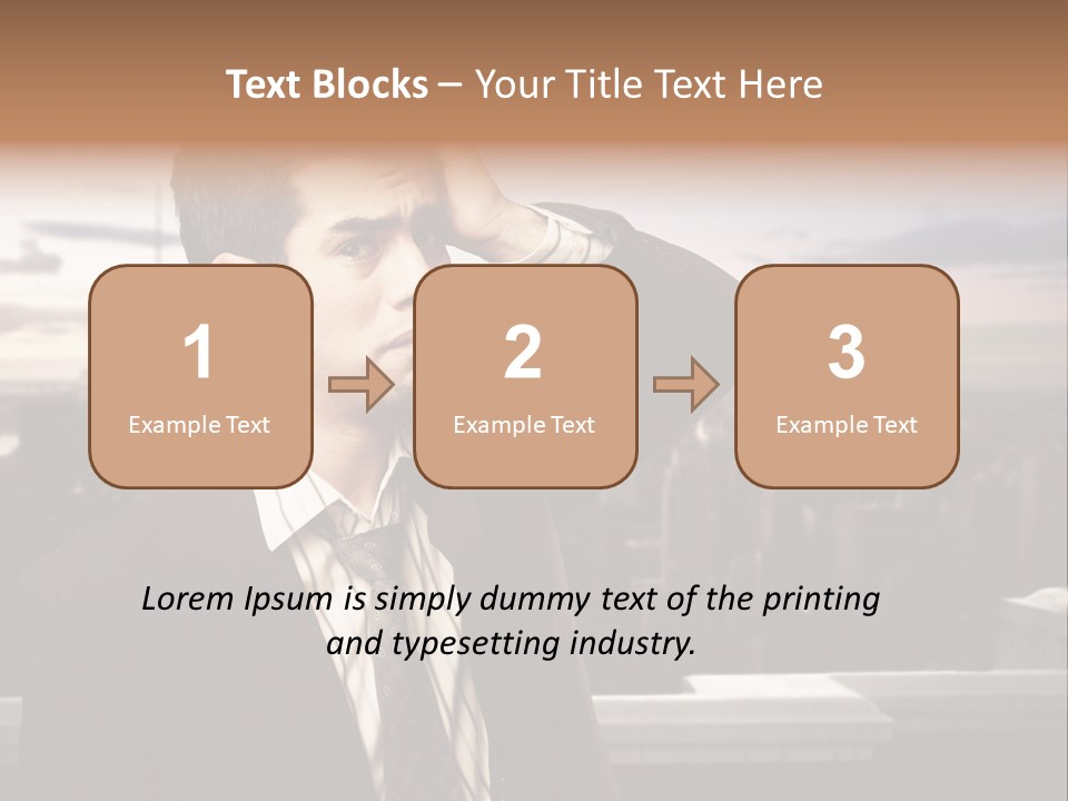 Tall Worker Top PowerPoint Template