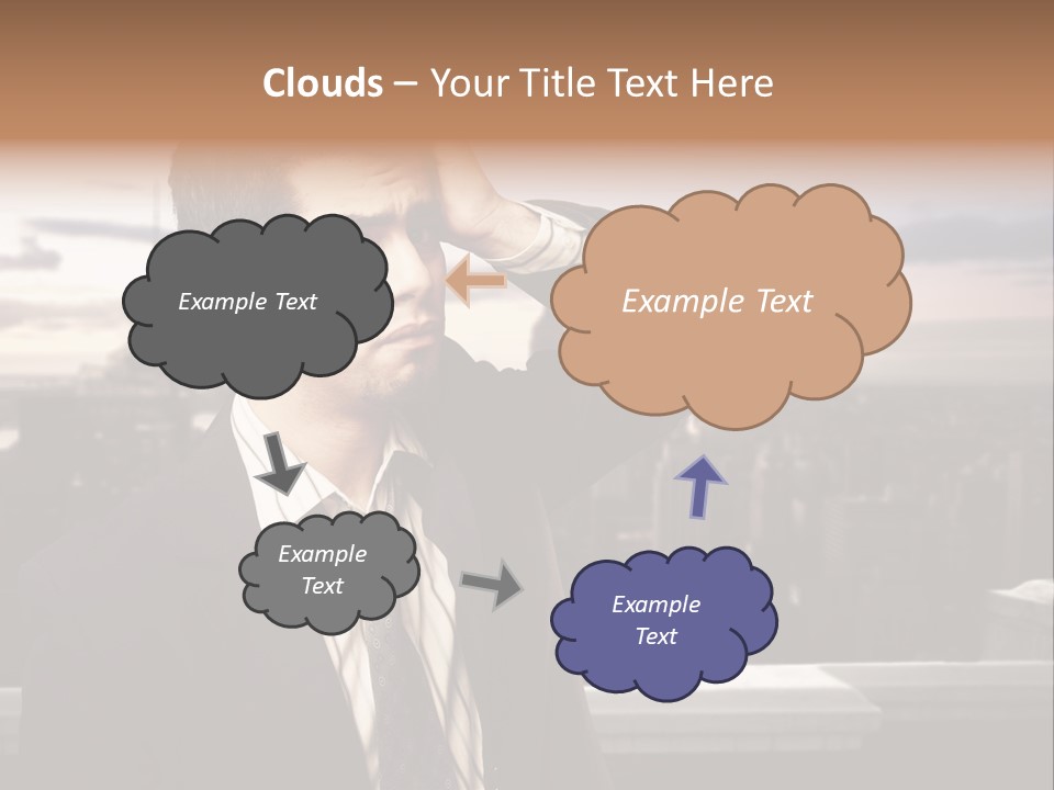 Tall Worker Top PowerPoint Template