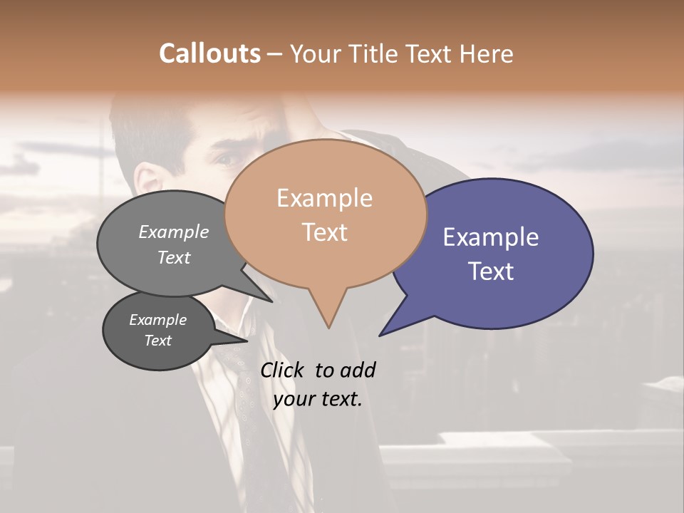 Tall Worker Top PowerPoint Template