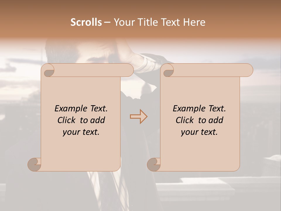Tall Worker Top PowerPoint Template