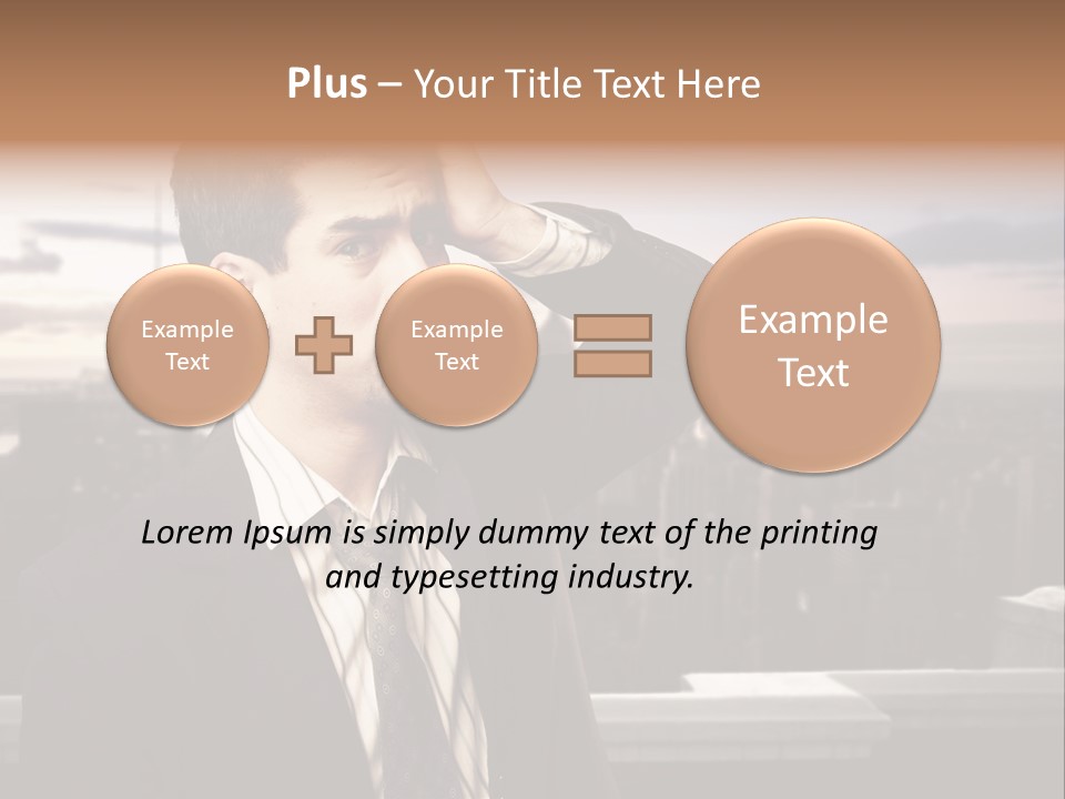 Tall Worker Top PowerPoint Template