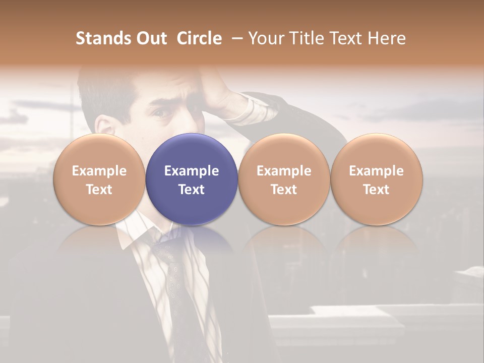 Tall Worker Top PowerPoint Template