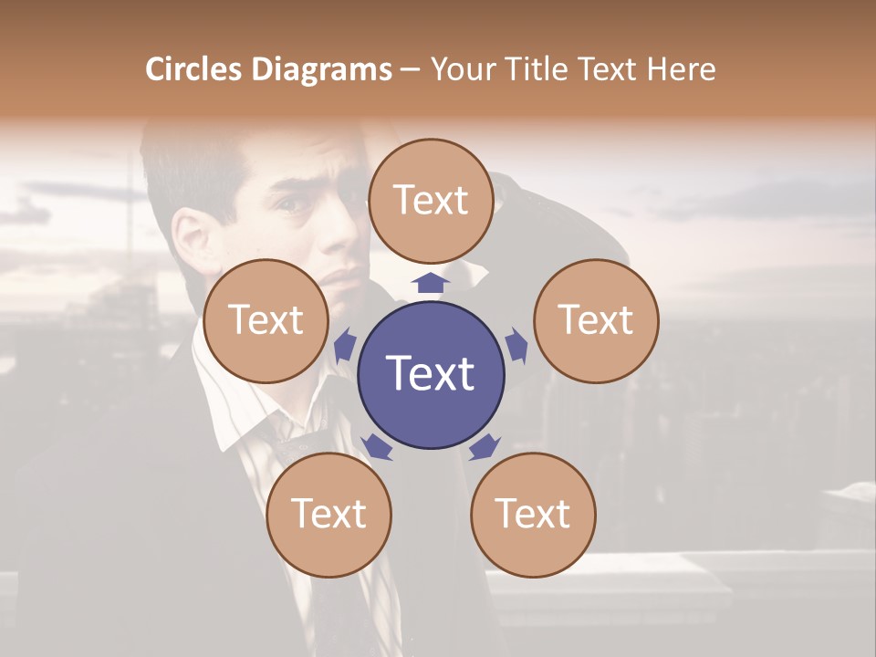 Tall Worker Top PowerPoint Template
