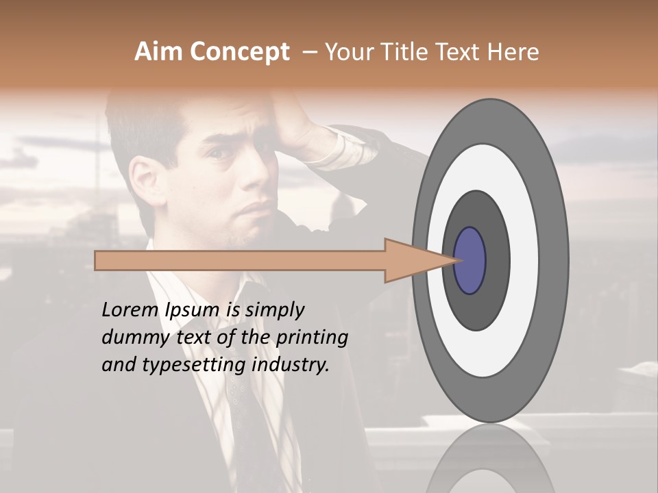 Tall Worker Top PowerPoint Template