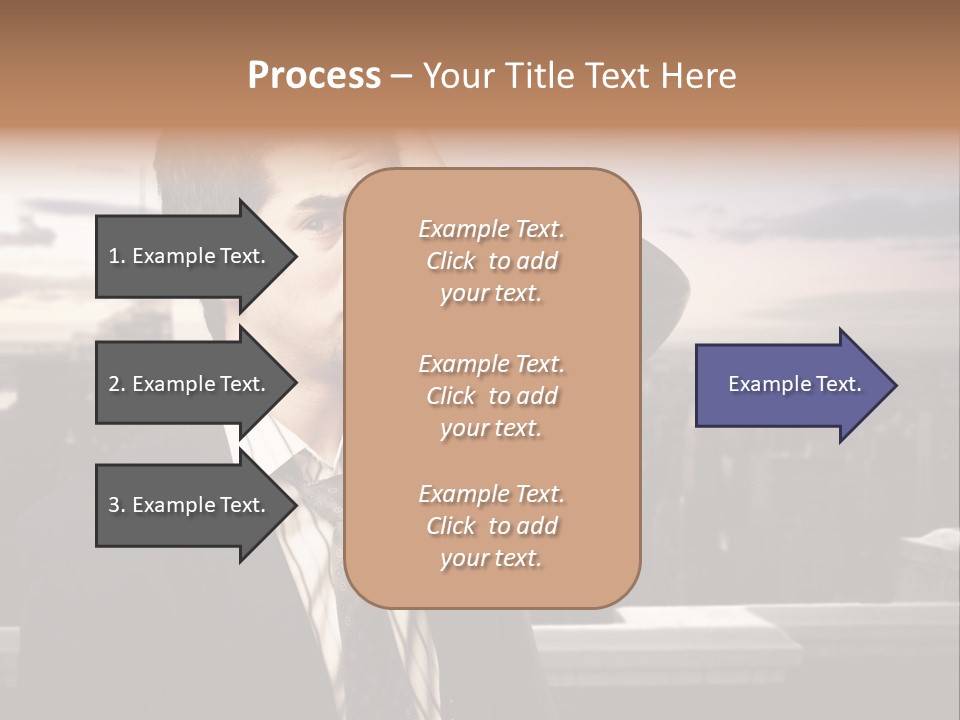 Tall Worker Top PowerPoint Template