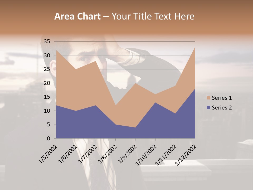 Tall Worker Top PowerPoint Template