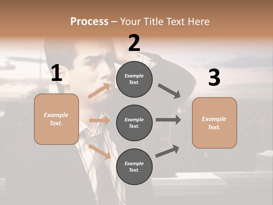 Tall Worker Top PowerPoint Template