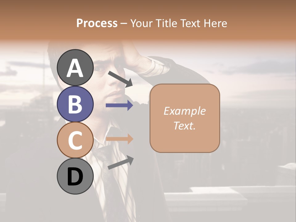 Tall Worker Top PowerPoint Template