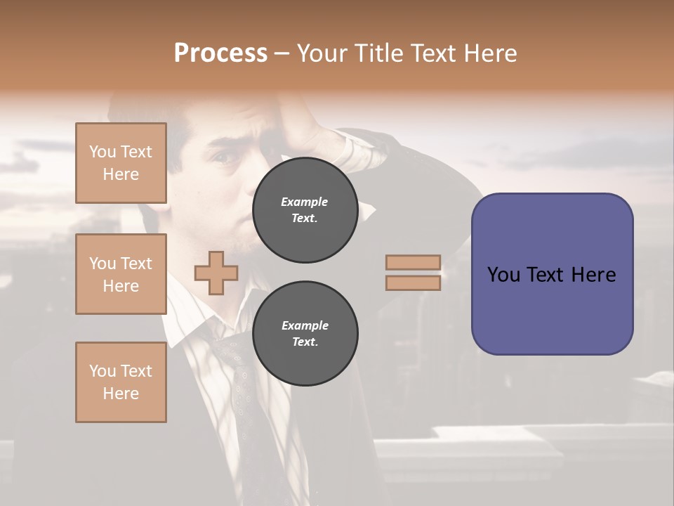 Tall Worker Top PowerPoint Template
