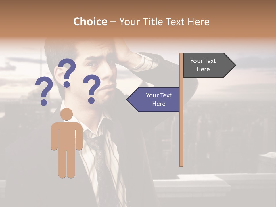 Tall Worker Top PowerPoint Template
