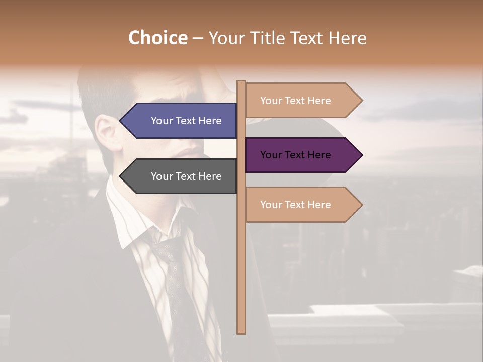 Tall Worker Top PowerPoint Template