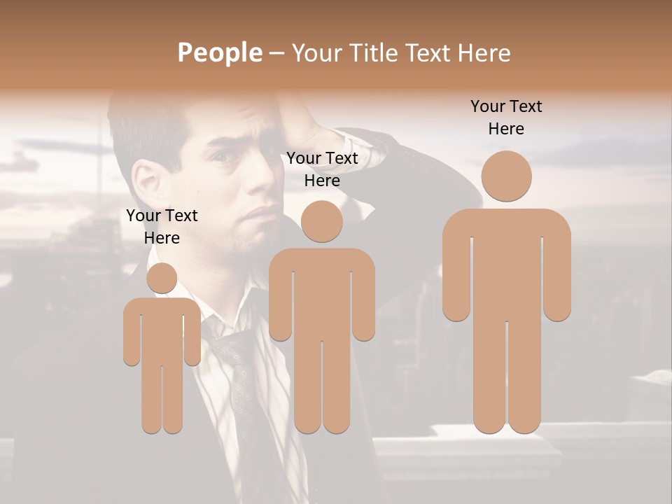 Tall Worker Top PowerPoint Template