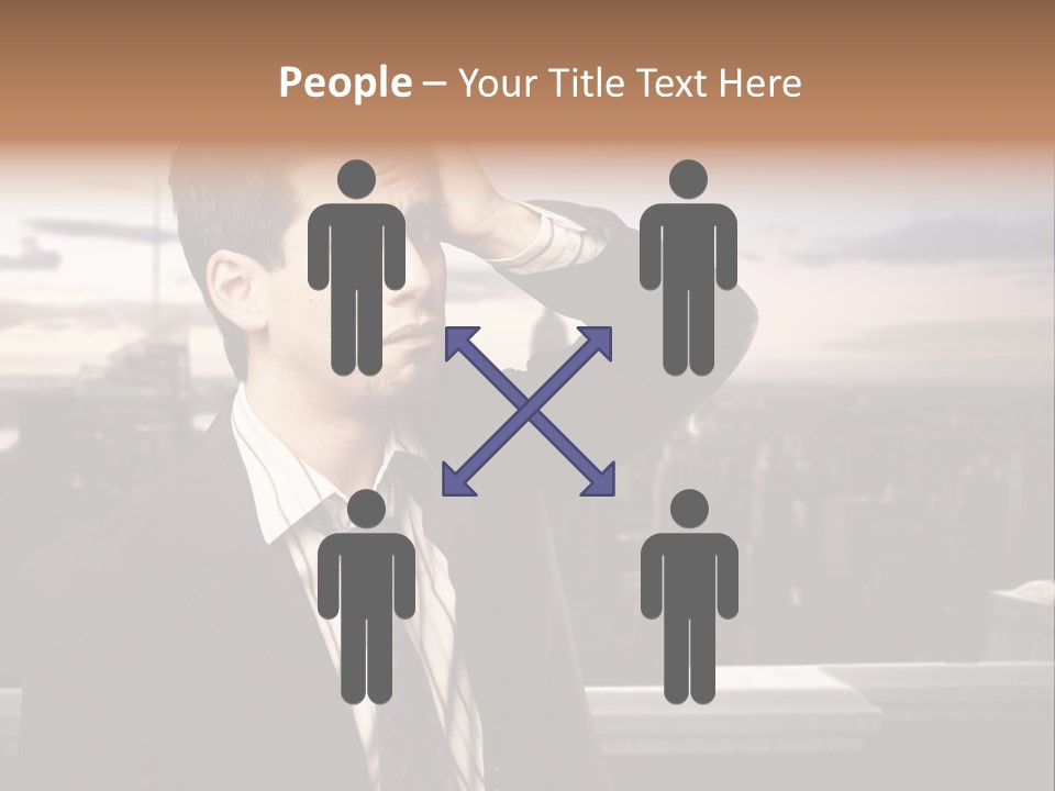 Tall Worker Top PowerPoint Template
