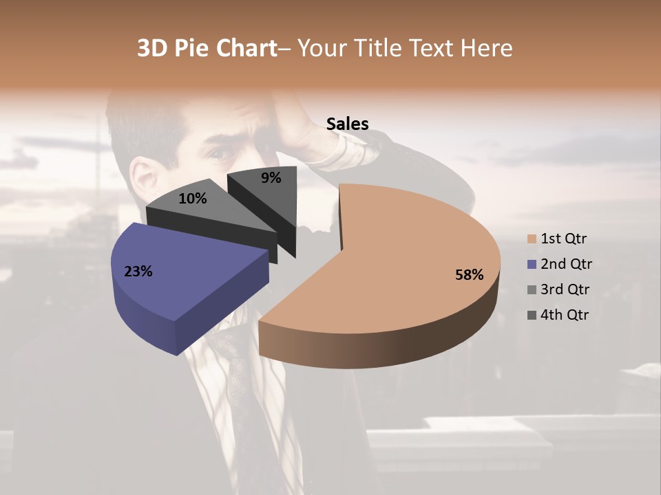 Tall Worker Top PowerPoint Template