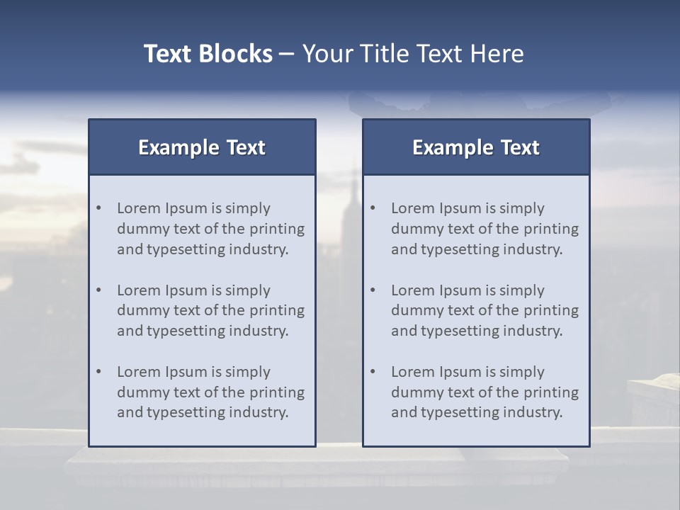Dangerous Urban Morning PowerPoint Template