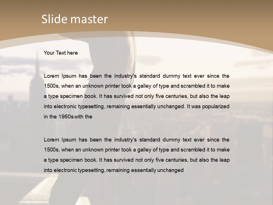 Fall Worker Depression PowerPoint Template