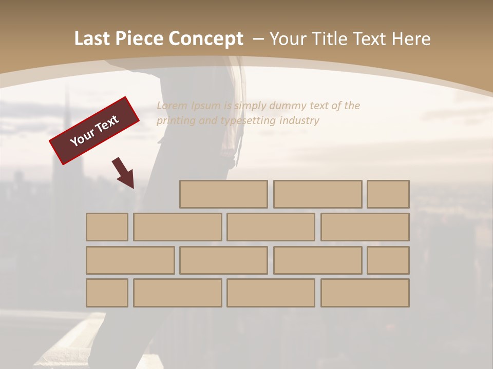 Fall Worker Depression PowerPoint Template