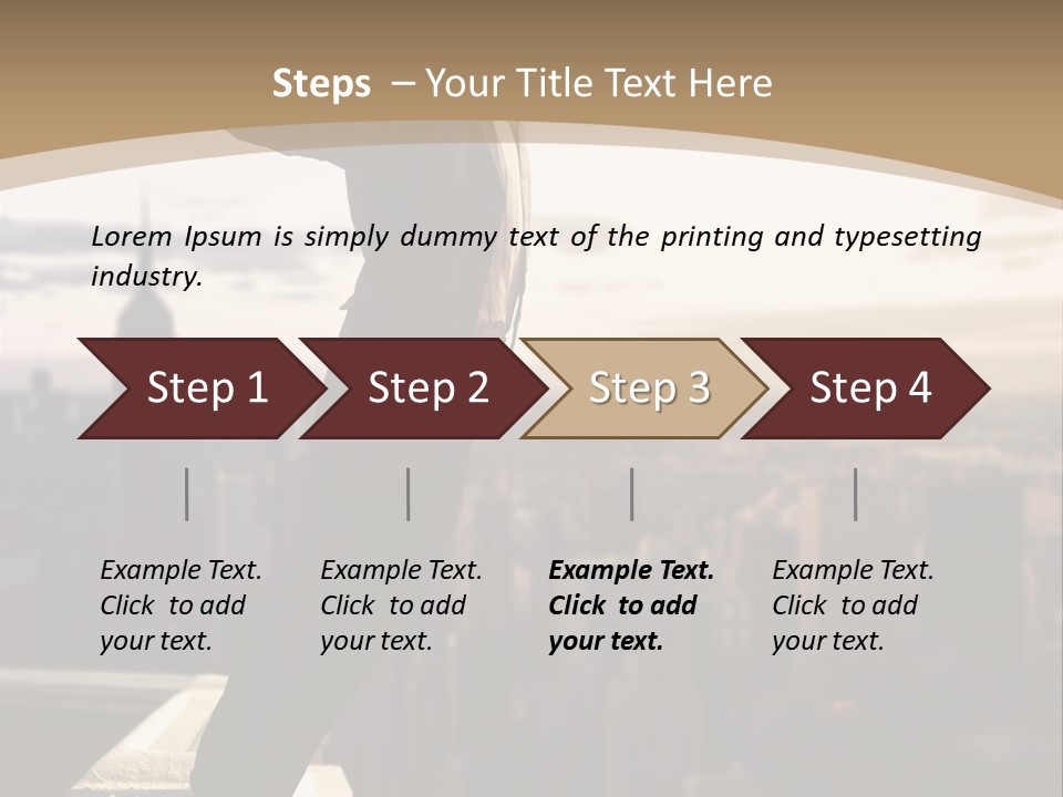 Fall Worker Depression PowerPoint Template
