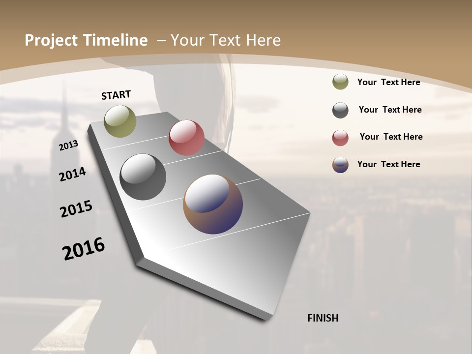 Fall Worker Depression PowerPoint Template