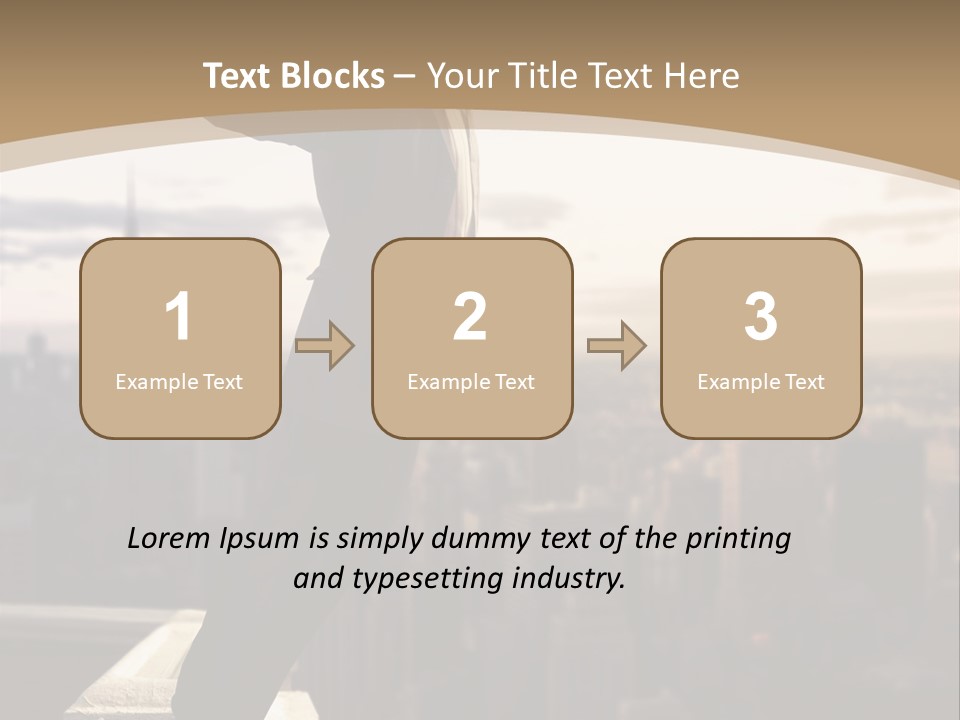 Fall Worker Depression PowerPoint Template