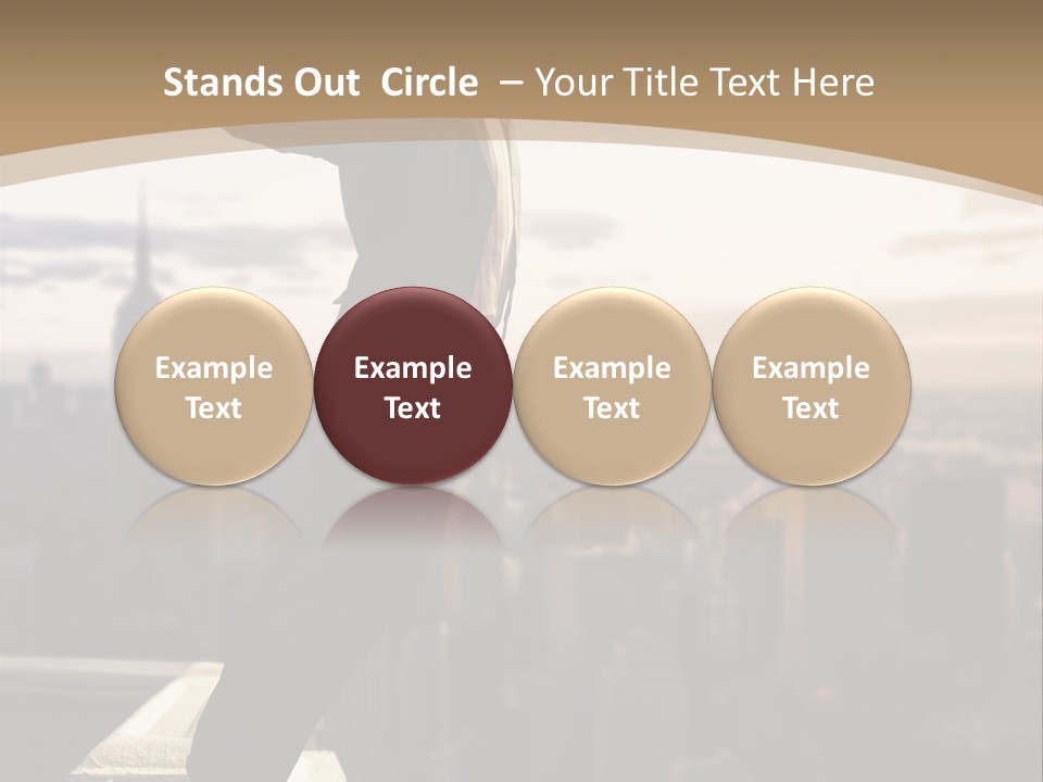 Fall Worker Depression PowerPoint Template