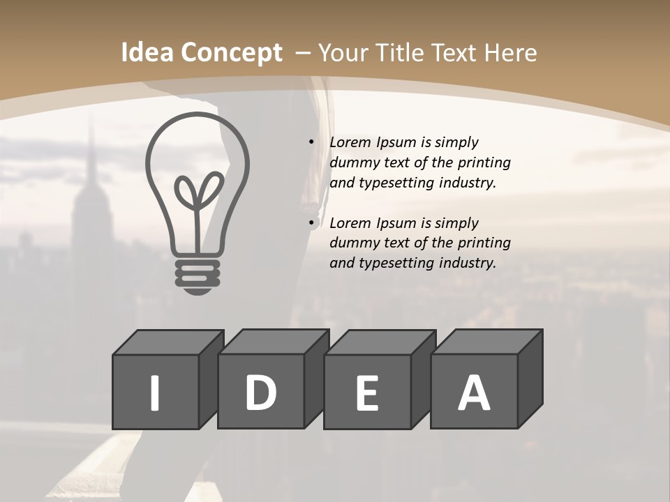 Fall Worker Depression PowerPoint Template