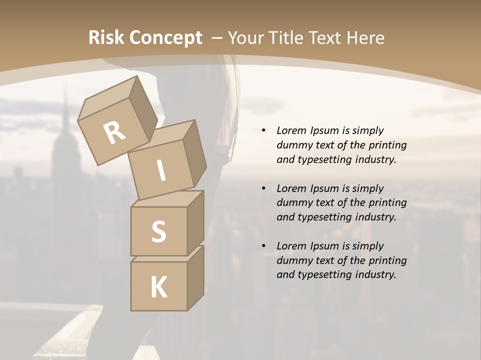 Fall Worker Depression PowerPoint Template
