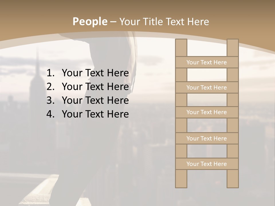 Fall Worker Depression PowerPoint Template