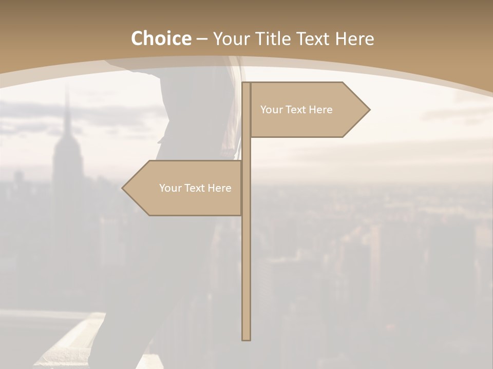 Fall Worker Depression PowerPoint Template