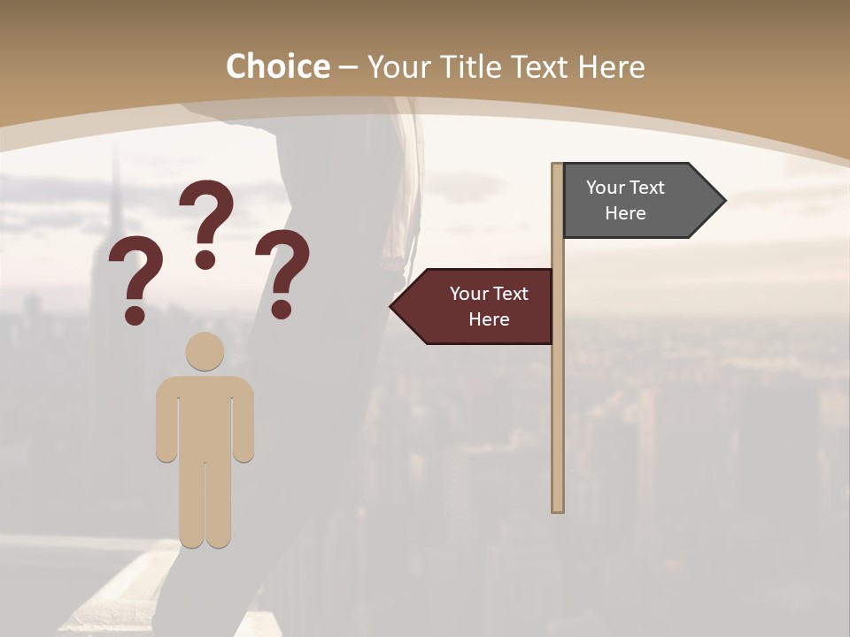 Fall Worker Depression PowerPoint Template