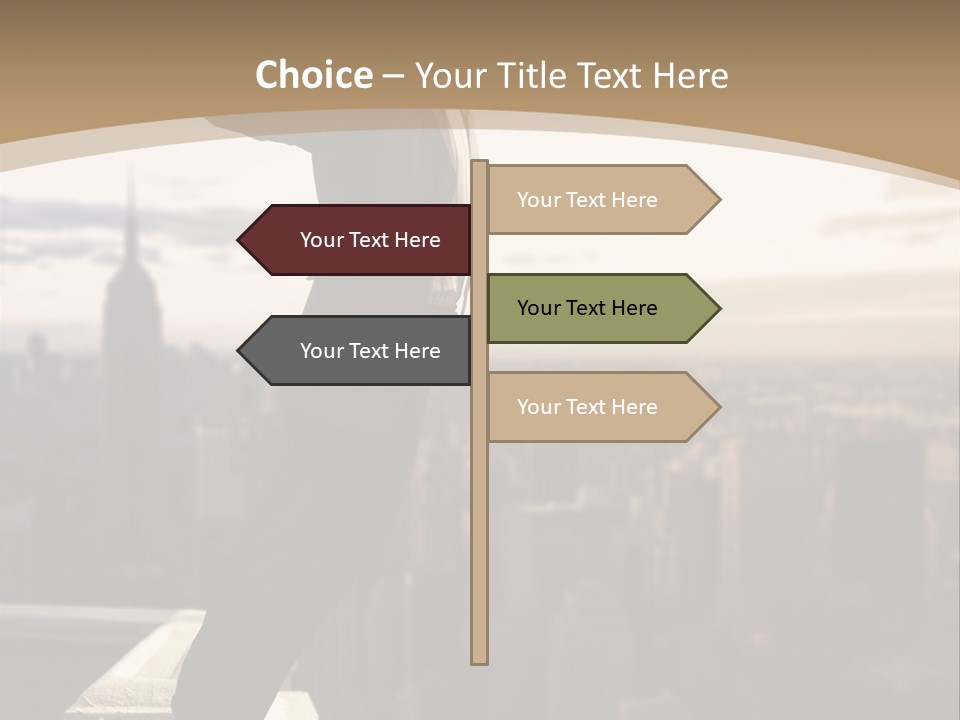 Fall Worker Depression PowerPoint Template