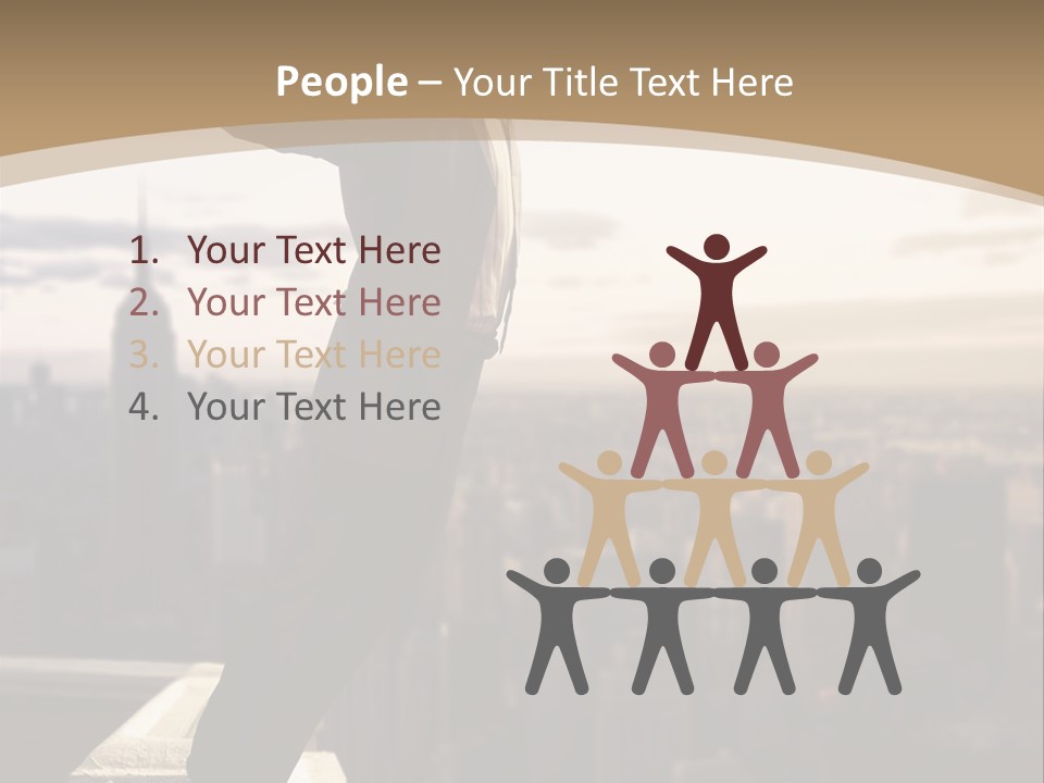 Fall Worker Depression PowerPoint Template