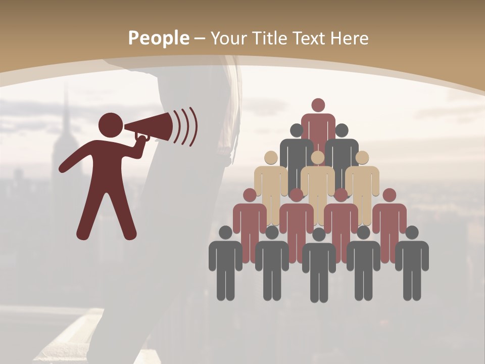 Fall Worker Depression PowerPoint Template