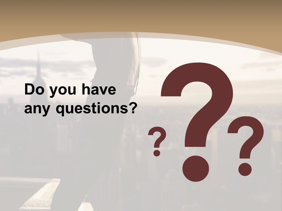 Fall Worker Depression PowerPoint Template