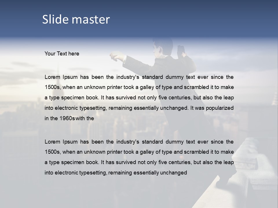 Serenity Urban Down PowerPoint Template