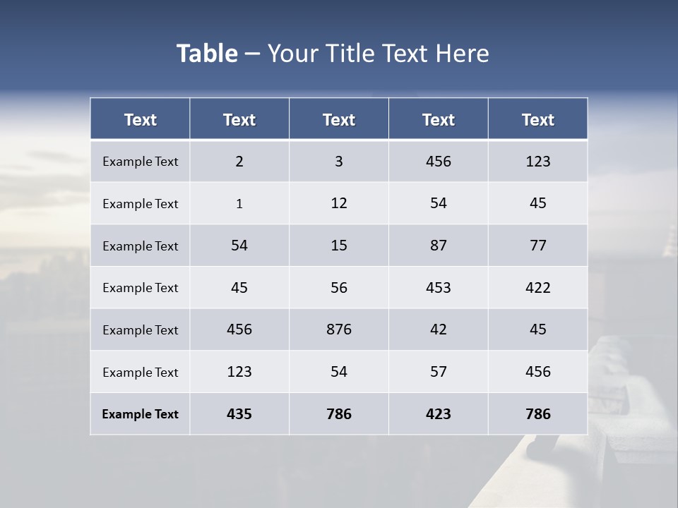 Serenity Urban Down PowerPoint Template
