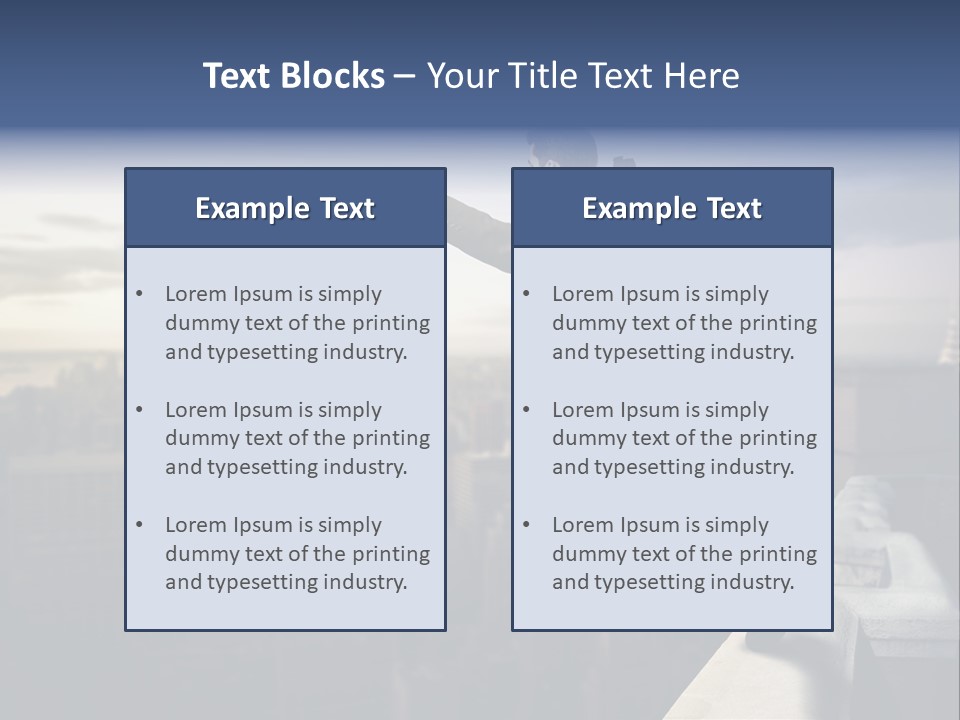 Serenity Urban Down PowerPoint Template