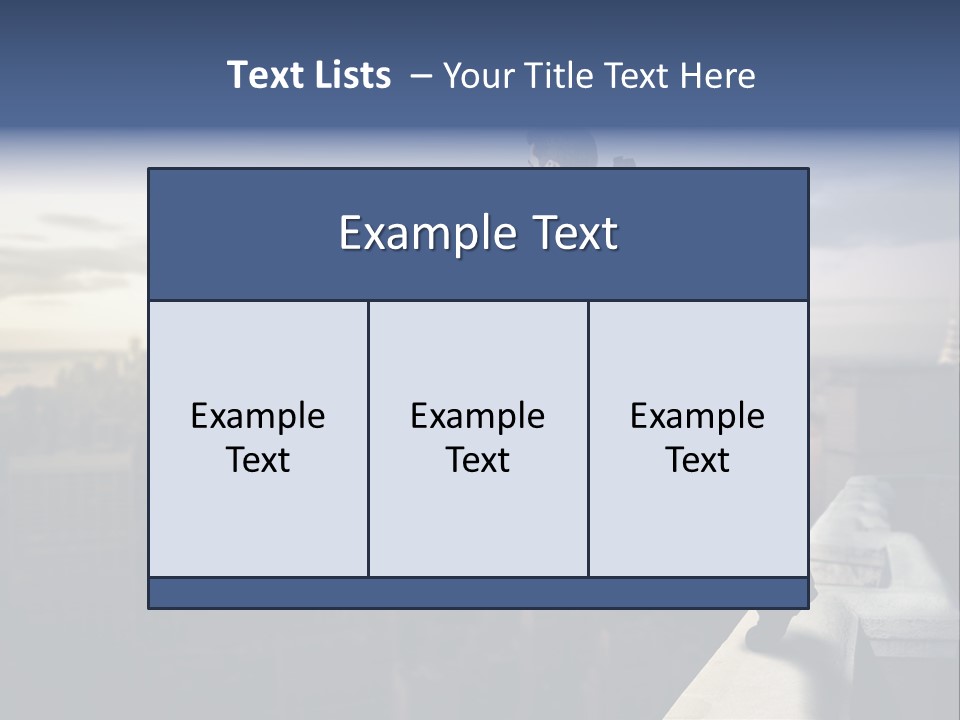 Serenity Urban Down PowerPoint Template