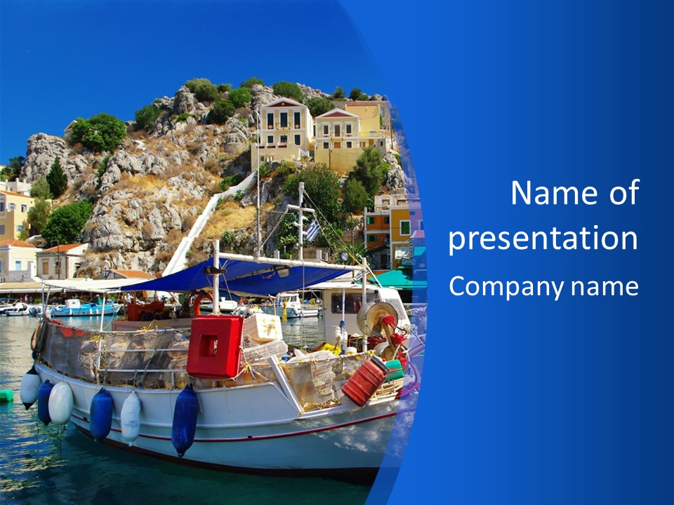 Meeting Horizon Sea PowerPoint Template