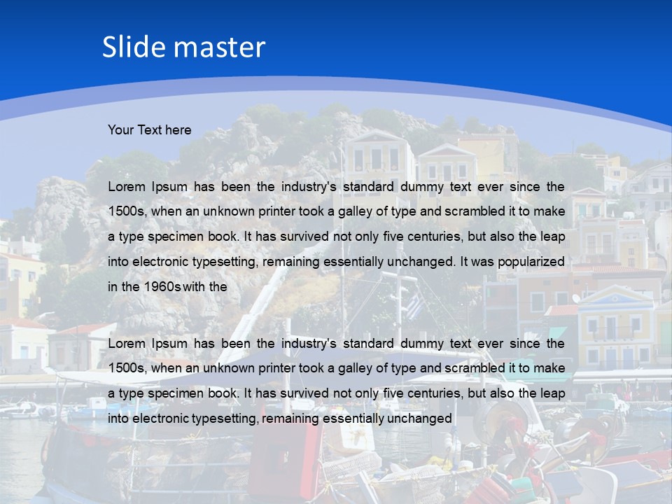 Meeting Horizon Sea PowerPoint Template