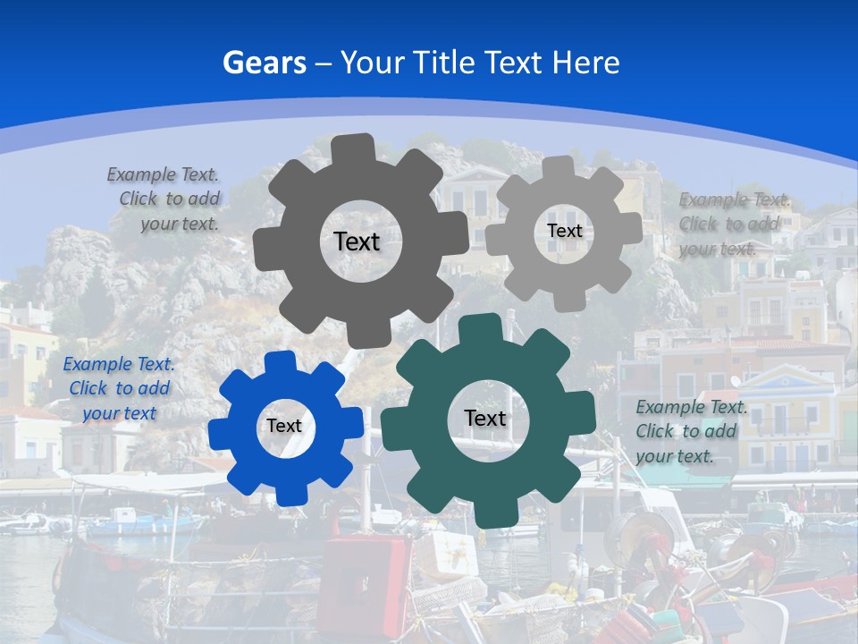 Meeting Horizon Sea PowerPoint Template