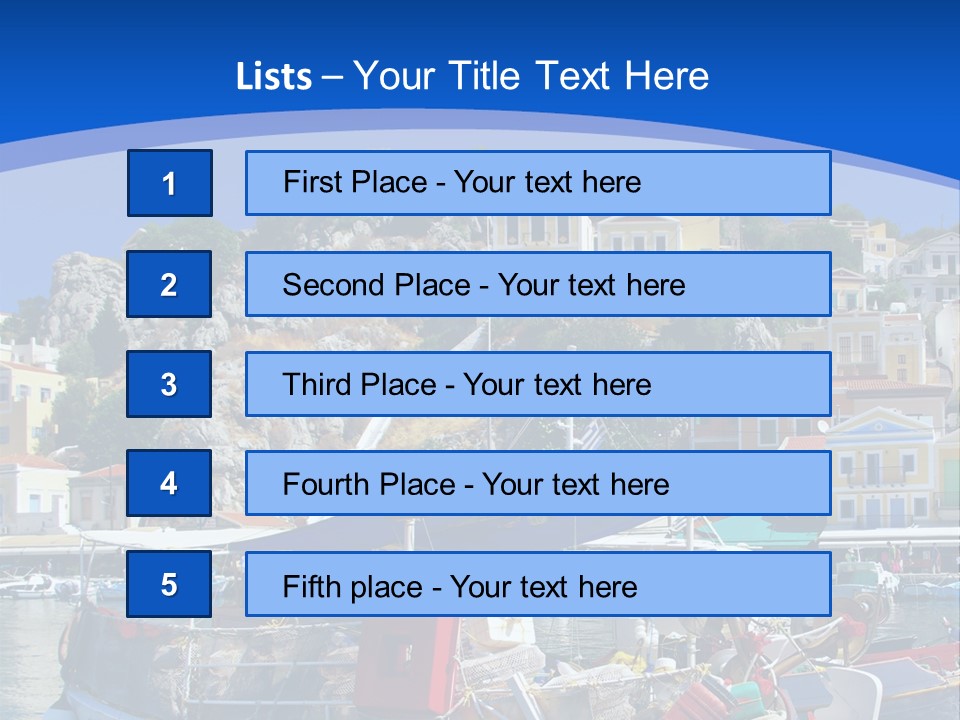 Meeting Horizon Sea PowerPoint Template