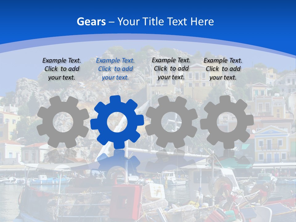 Meeting Horizon Sea PowerPoint Template