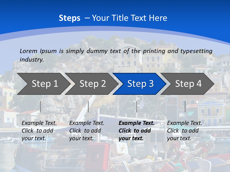 Meeting Horizon Sea PowerPoint Template