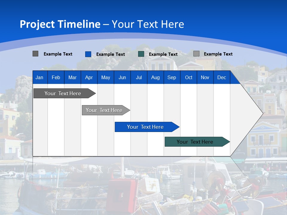 Meeting Horizon Sea PowerPoint Template