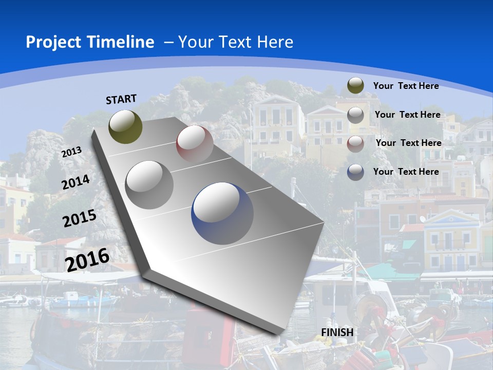 Meeting Horizon Sea PowerPoint Template