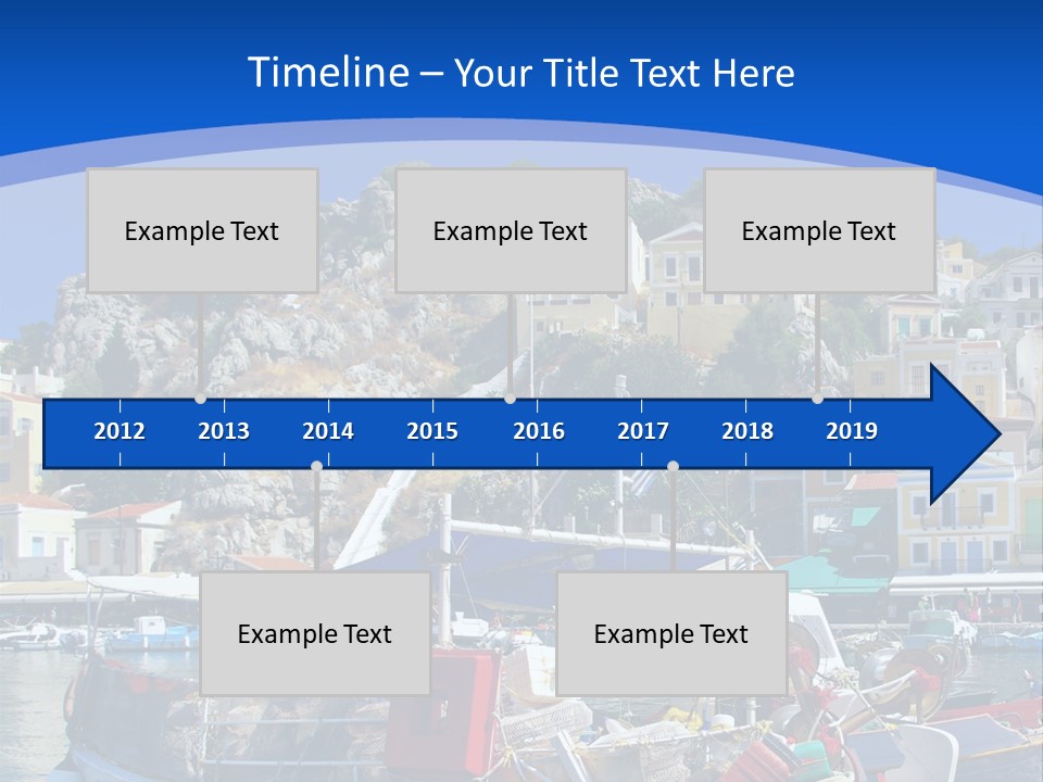 Meeting Horizon Sea PowerPoint Template