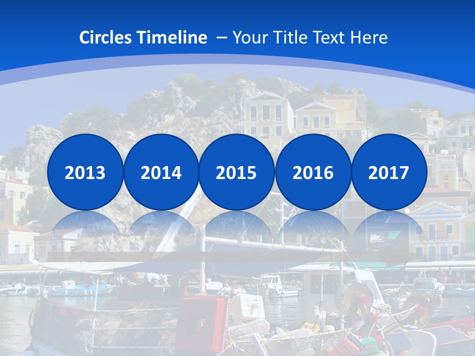 Meeting Horizon Sea PowerPoint Template